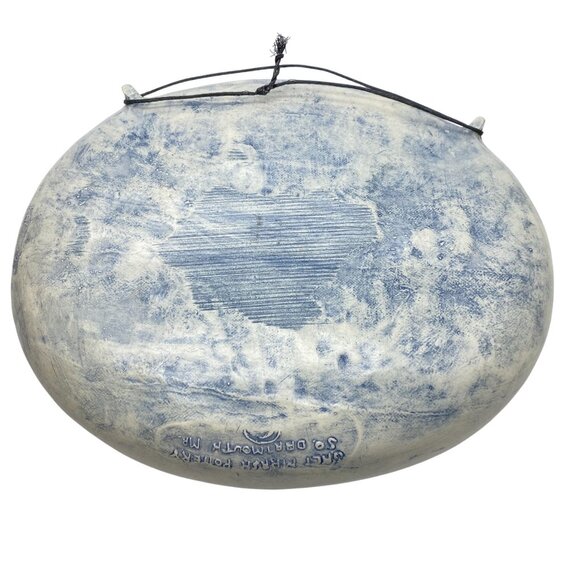 Salt Marsh Pottery Winter Beauty hanging dish trinket rings MA Floral - Picture 7 of 9